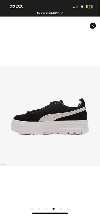 38 Beden siyah Renk Puma spor ayakkabı