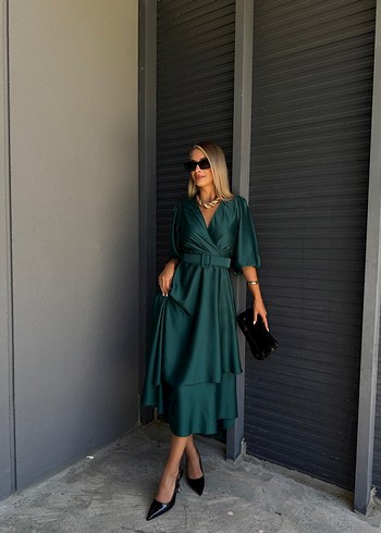 Uzun Kadın Elbise ETİKETLİ - Görsel 3