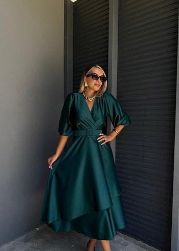 Uzun Kadın Elbise ETİKETLİ - Görsel 2