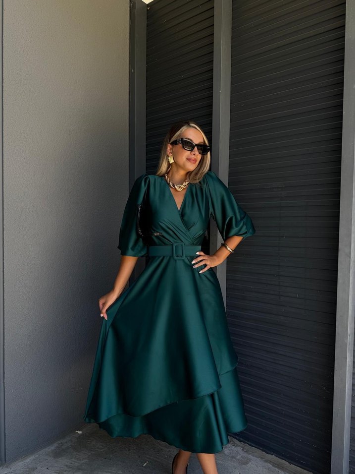 Uzun Kadın Elbise ETİKETLİ - Görsel 2