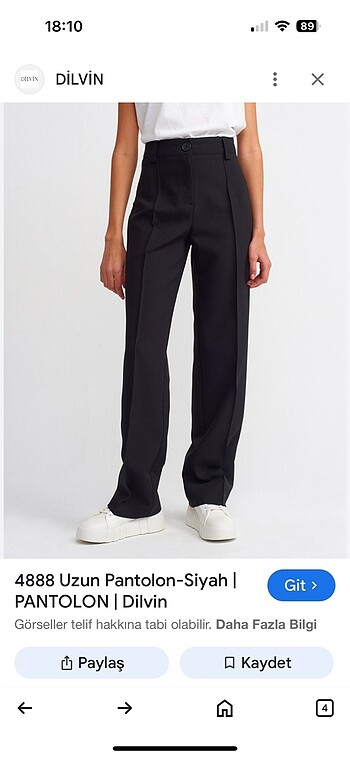 Etiketli dilvin pantolon