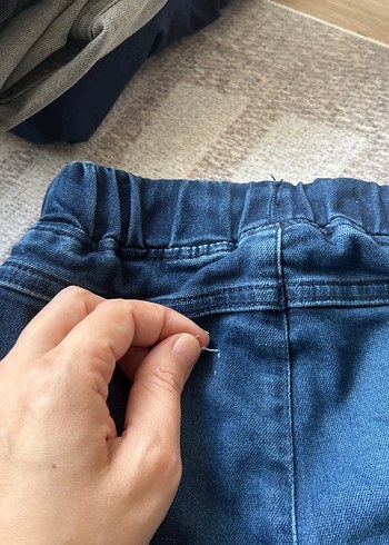 24-36 Ay Beden mavi Renk Erkek Çocuk Mavi Rahat Kesim Kot Pantolon