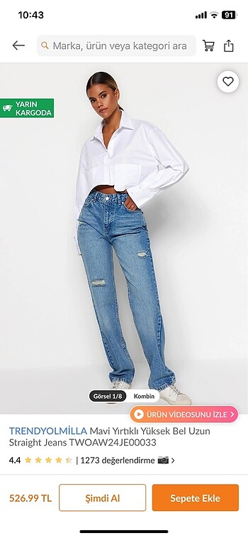 Straight jeans
