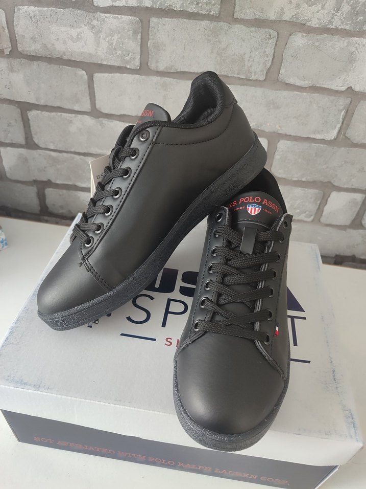 Siyah erkek Spor Ayakkabı Velcro Bağcıklı - Görsel 2