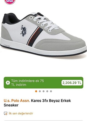 U. S polo assn erkek spor ayakkabı