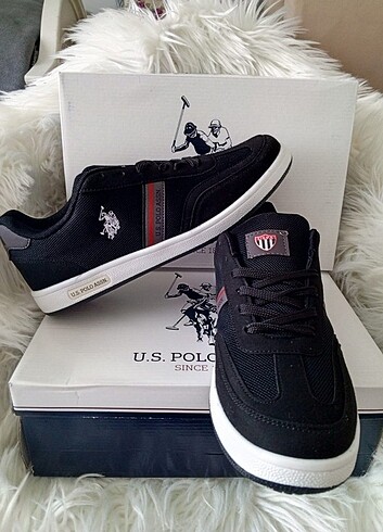 44 Beden siyah Renk U. S polo assn erkek spor ayakkabı