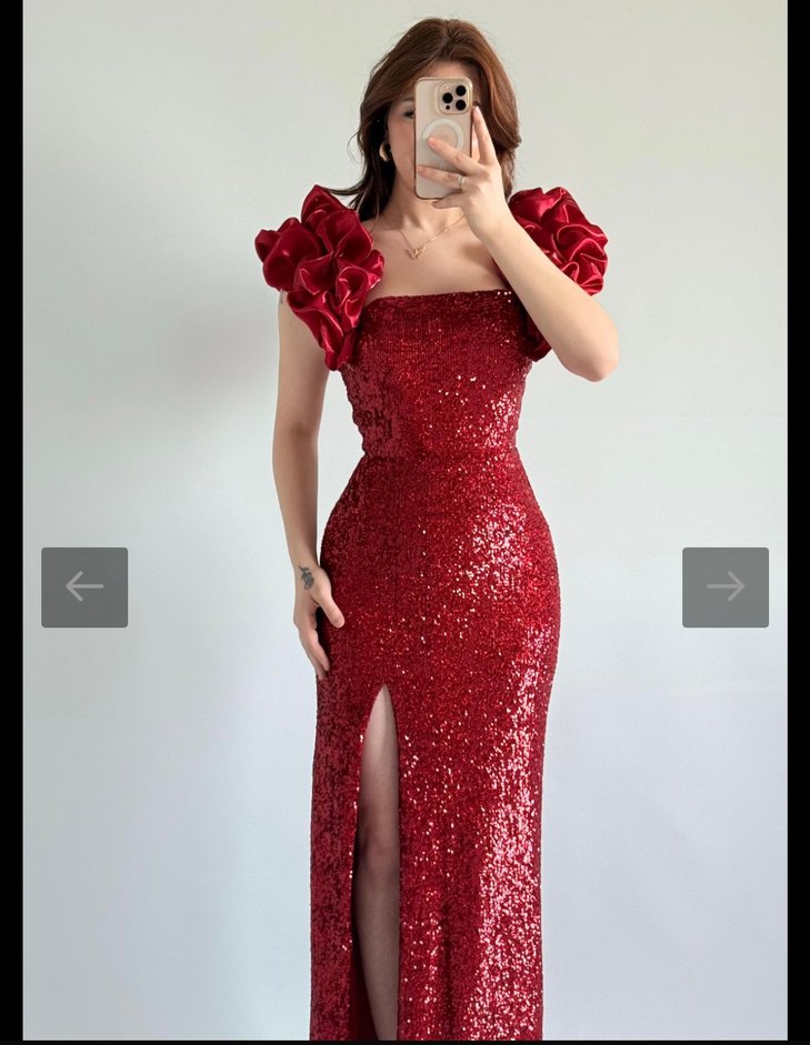 KINA İÇİN PULLU ELBİSE - Görsel 4