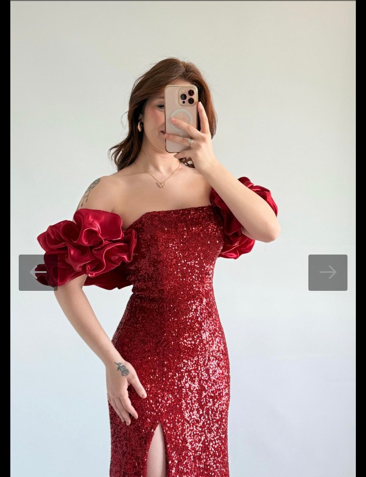 KINA İÇİN PULLU ELBİSE - Görsel 3