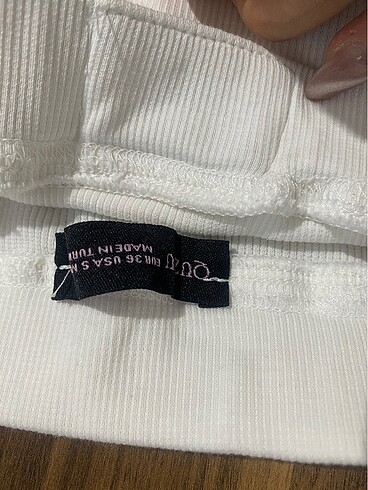 BEYAZ FİTİL CROP STRAPLEZ - Görsel 2