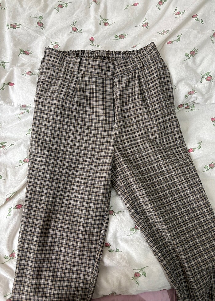 kareli pantolon - Görsel 2