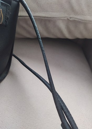 Siyah Deri Tokalı Kadın Çanta - Görsel 5