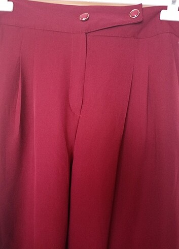 l Beden bordo Renk Palazzo pantolon
