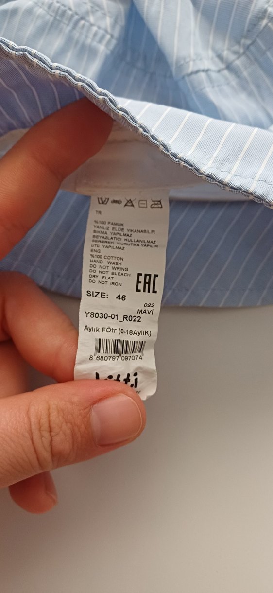 Mavi Çizgili Balık Desenli Şapka - Görsel 3