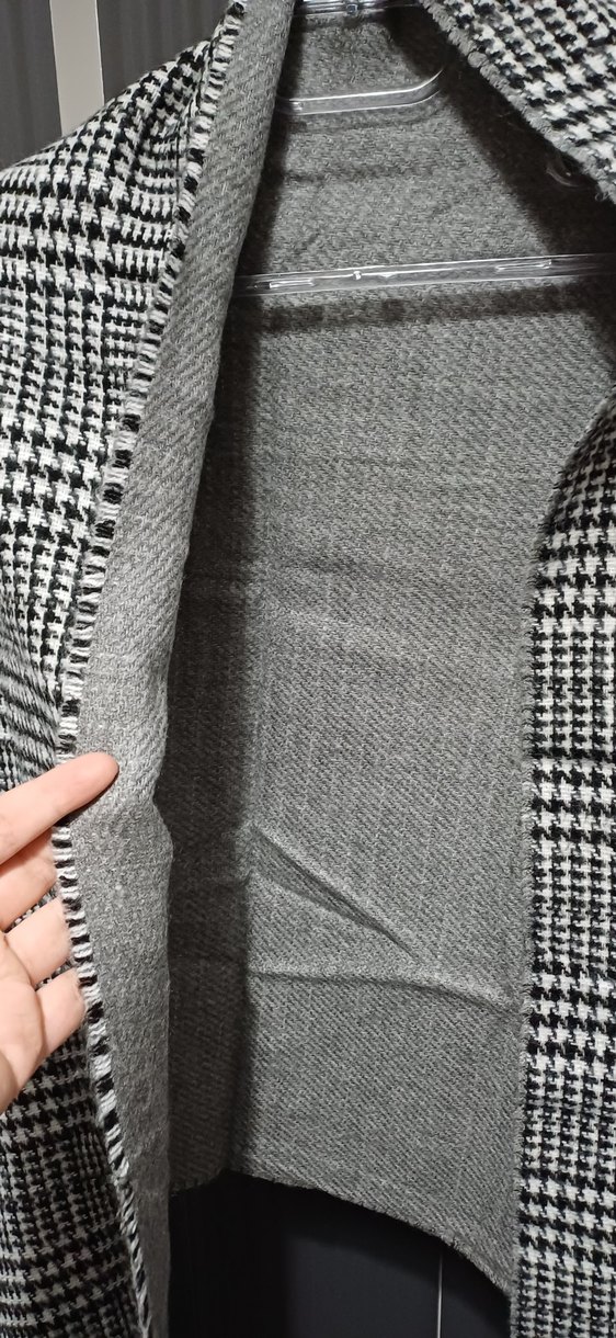 Gri Ekose Desenli Kadın Şal - Görsel 2