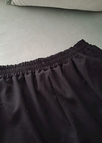 siyah kadın uzun krep pantolon - Görsel 4