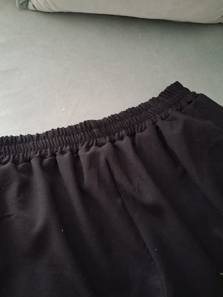 siyah kadın uzun krep pantolon - Görsel 4