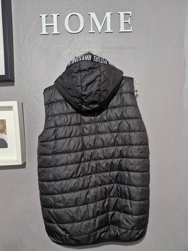 Siyah Fermuarlı Erkek Spor Yelek - Görsel 4