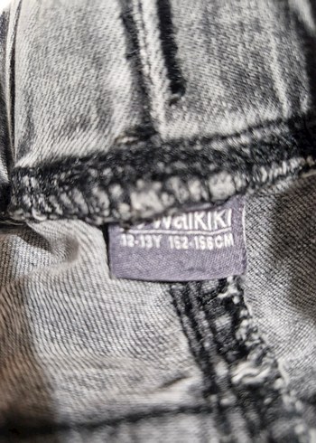 Gri Batik Desenli Erkek Denim Şort - Görsel 5