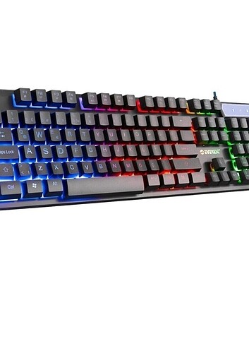 EVEREST_K-191 Entry Siyah USB Gökkuşağı Aydınlatmalı Q Gaming Oy