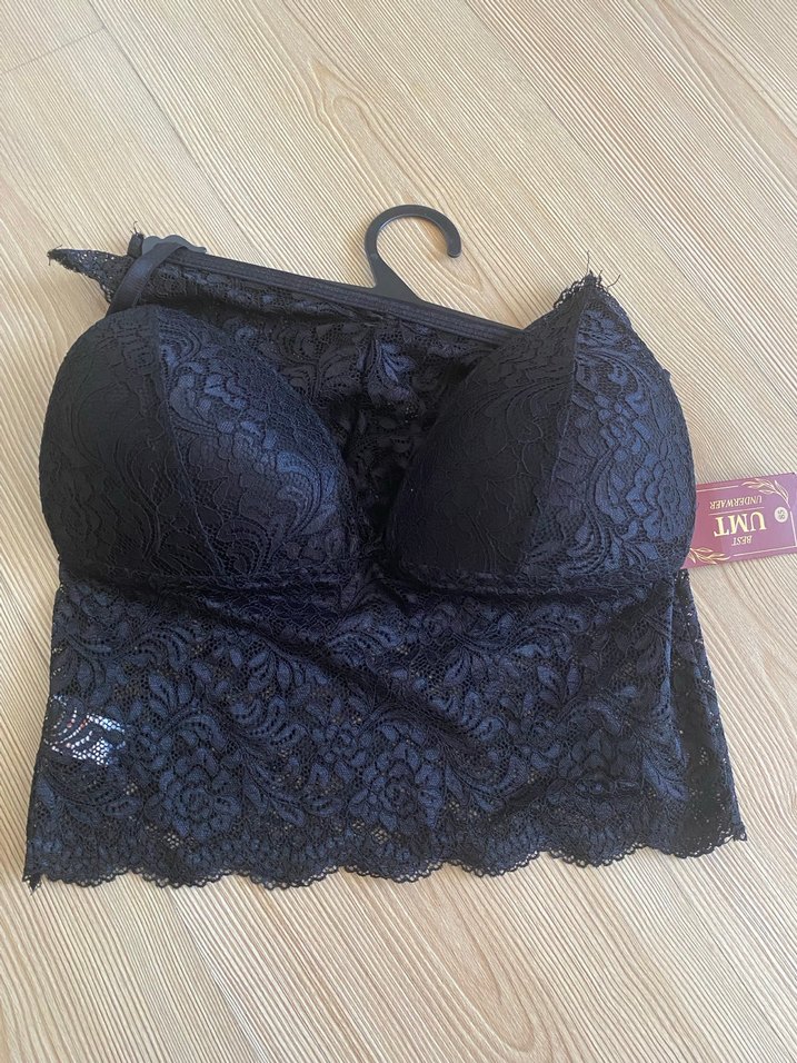 Bordo Dantel Bohem Mini Sütyen - Görsel 5