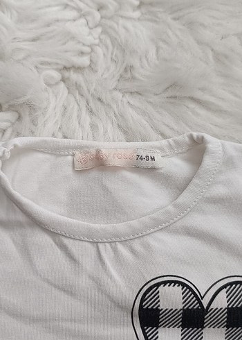 Kız Çocuk Pembe Uzun Kollu Kalp Desenli Tişört - Görsel 5