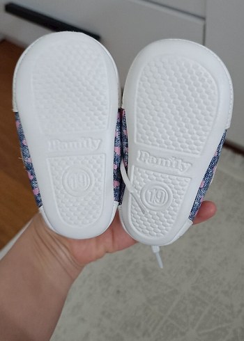 Kız Çocuk Renkli Baskılı bebek panduf - Görsel 3