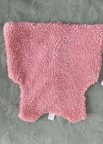 Kız Çocuk Pembe Kapüşonlu Peluş Yelek - Görsel 2