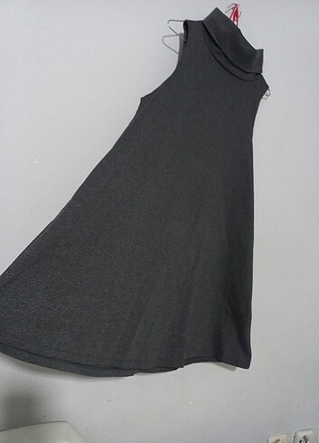 kalın kumaş çan elbise - Görsel 4