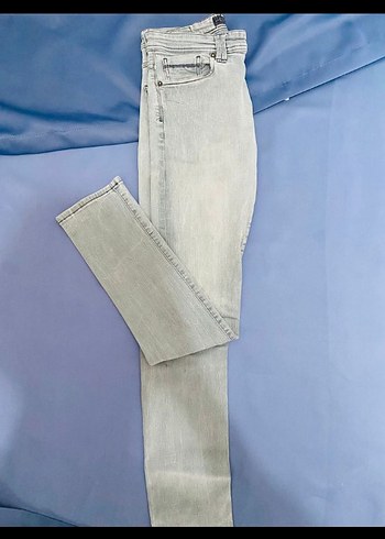 Gri  Erkek Kot Pantolon - Görsel 4