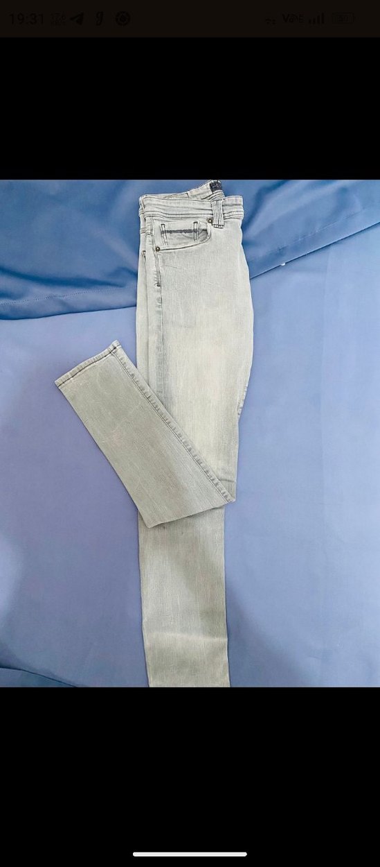 Gri  Erkek Kot Pantolon - Görsel 4