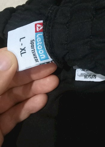 Letoon Siyah Erkek Spor Giyim Etiketi L Xl