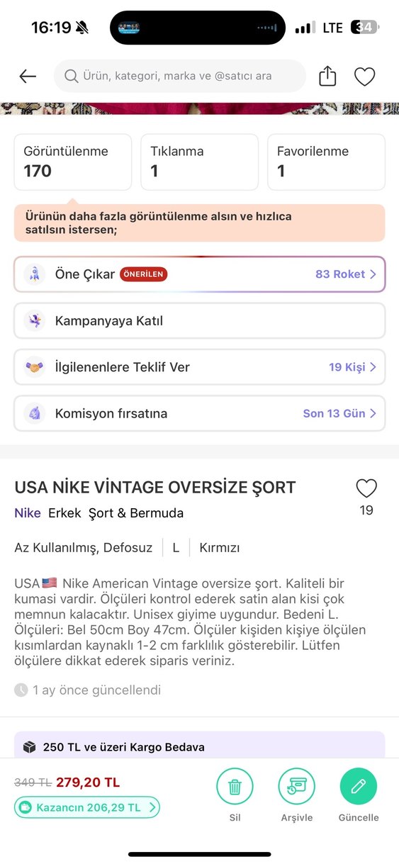 USA NİKE Rahat Kesim Mini Erkek Mayo - Görsel 5