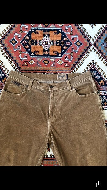 Wrangler Orijinal Wrangler Bol Kalıp Kadife Pant