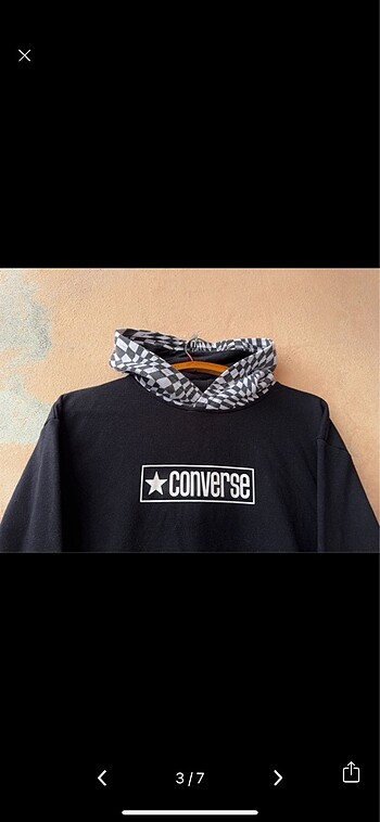 xl Beden ORİJİNAL CONVERSE VİNTAGE BOMBER HOODİE