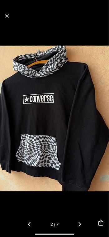 Converse ORİJİNAL CONVERSE VİNTAGE BOMBER HOODİE