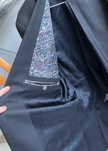 Erkek Siyah Regular Fit Takım Elbise Ceket - Görsel 5