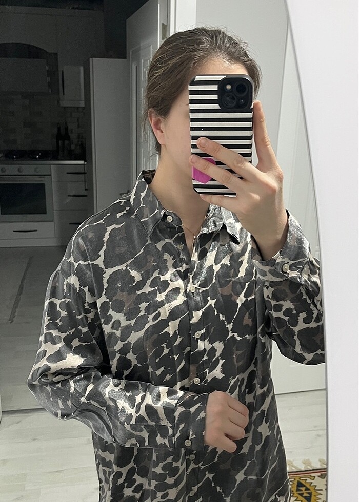 Leopar gömlek - Görsel 5