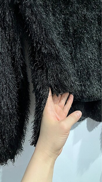 Siyah simli kazak - Görsel 5