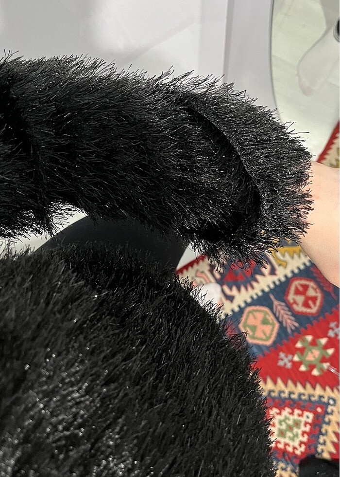 Siyah simli kazak - Görsel 2