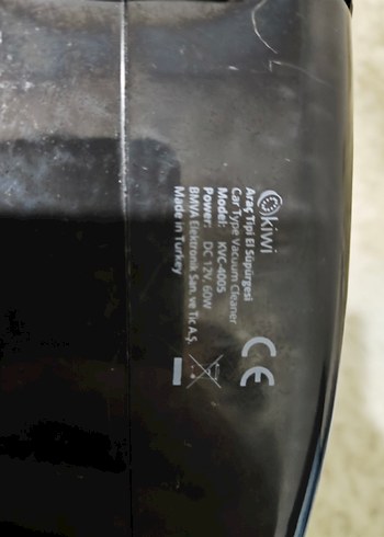 Kiwi KVC 4005 12V Araç Süpürgesi Çalışır Durumda - Görsel 5