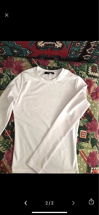 Beyaz basic bluz