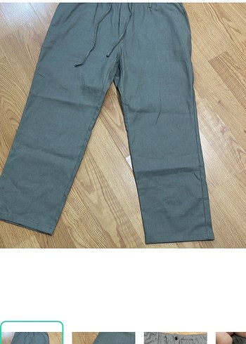Zara Gri Rahat Bagcikli Pantolon