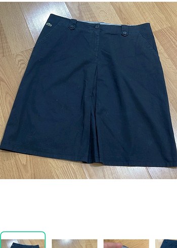 Lacoste Koyu Lacivert A Kesim Kisa Etek