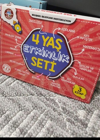 4 Yaş Etkinlik Seti - Renkli Eğitim Oyunu