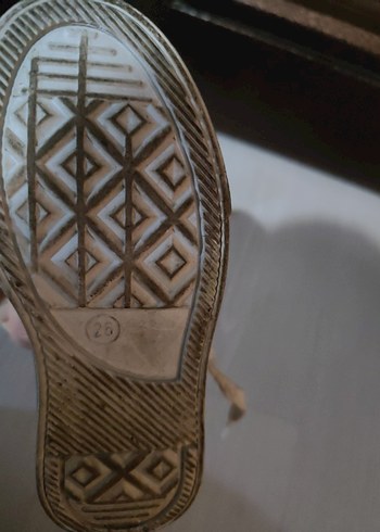 26 Beden Beyaz Kız Çocuk Sneaker Ayakkabı