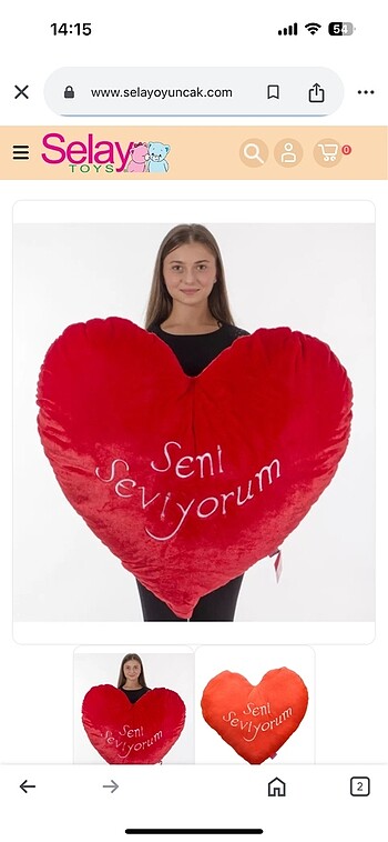 seni seviyorum yastık