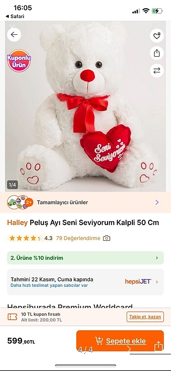 beyaz peluş ayıcık
