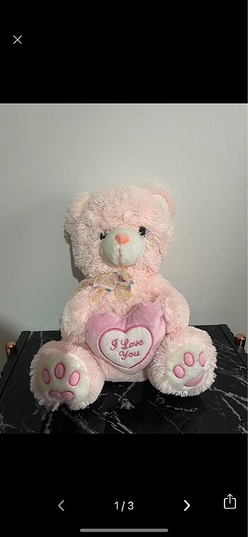 pembe peluş ayıcık