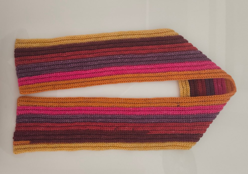 Çok Renkli Kadın Örgü Atkı - Görsel 2