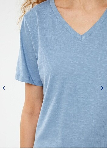 Lc Waikiki V yaka kadın tişört, mavi. 3xl yeni
